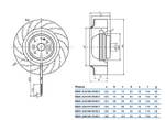Центробежный вентилятор RB2C-250/084 K202 I