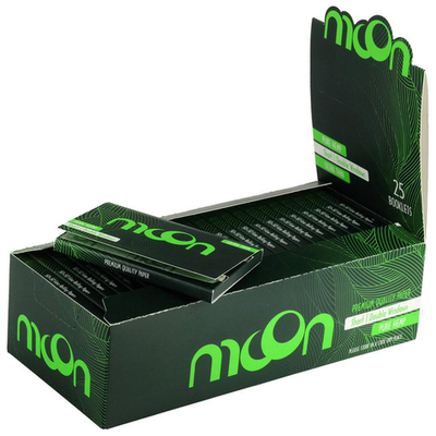 Бумага для сигарет блок "Moon" Double Green Pure Hemp 13г/м 100л*25шт.
