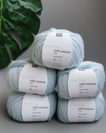 -30% Soft Merino aran 5x50g | mint