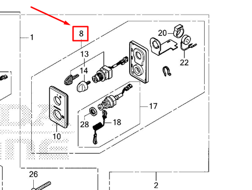 32380-ZVL-611 PANEL ASSY, KEY SWITCH (SMART)