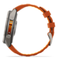 Умные часы Garmin Fenix 9 PRO, 47 мм, AMOLED, Sapphire Titanium with Autumn Orange/Spark Orange Silicone Band