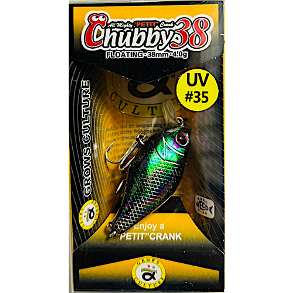 Воблер Grows Culture Chubby 38мм 4гр до 1.0м Плавающ. -