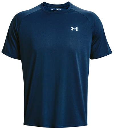 Мужская теннисная футболка Under Armour UA Tech 2.0 Textured SS Tee - varsity blue/blizzard