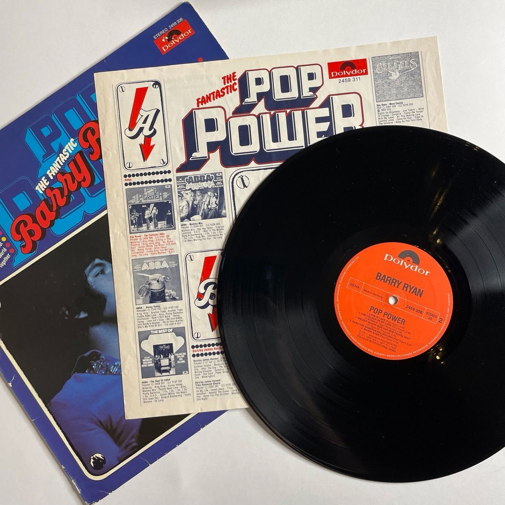Винтажная виниловая пластинка LP Pop Power Fantastic Barry Ryan (Germany 1976)