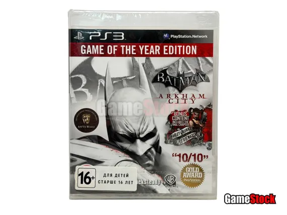 PS3 Batman: Arkham City Game of the Year Edition / Аркхем Сити (Новый, Английская версия, BLES-01587)