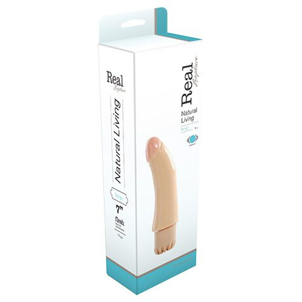 Реалистичный вибратор REALISTIC VIBRATOR REAL RAPTURE SURGE - 17 см. (Цвет: телесный)