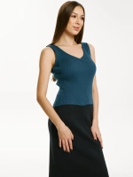 Топ вязаный, майка в рубчик