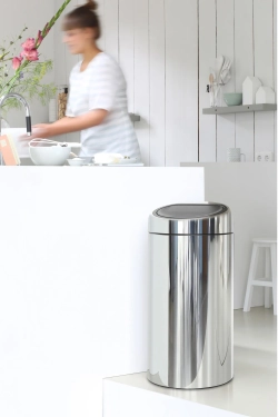 Brabantia Контейнер для мусора Touch Bin Twin 2x20 л полированный EAN 8710755401060