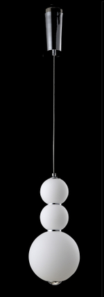 Подвесной светодиодный светильник Crystal Lux DESI SP3 CHROME/WHITE