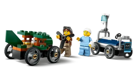 Конструктор LEGO City 60459 Самолет против Больничная Кровать Гоночный Автомобиль