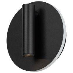 Светильник декоративный настенный светодиодный ЭРА EDGAR WL55 BK COB 5Вт / SMD 7Вт 4000К IP20 черный | Настенная подсветка