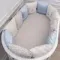 Комплект постельного белья Lollycottons Кролик Лаппин универсальный 6 предметов, Голубой