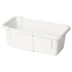 IKEA KACKLA  (ИКЕА КАКЛА)  -  Раздвижной контейнер - белый 13-18x9 см