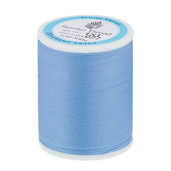 Нитки для трикотажных тканей SumikoThread 300 м, (328 ярд), 027 голубой