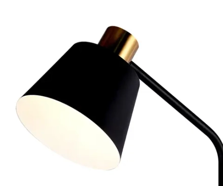 07043A,19 Торшер Арни черный w25*35 h152 E27 1*40W. ТМ Kink Light