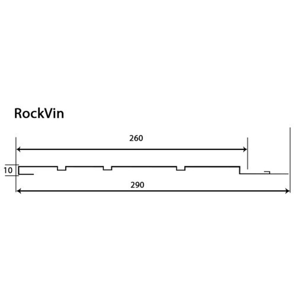 Фасадные панели (Цокольный Сайдинг) Доломит Rockvin Орех