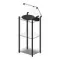 Transparent Transparent Turntable Stand Black