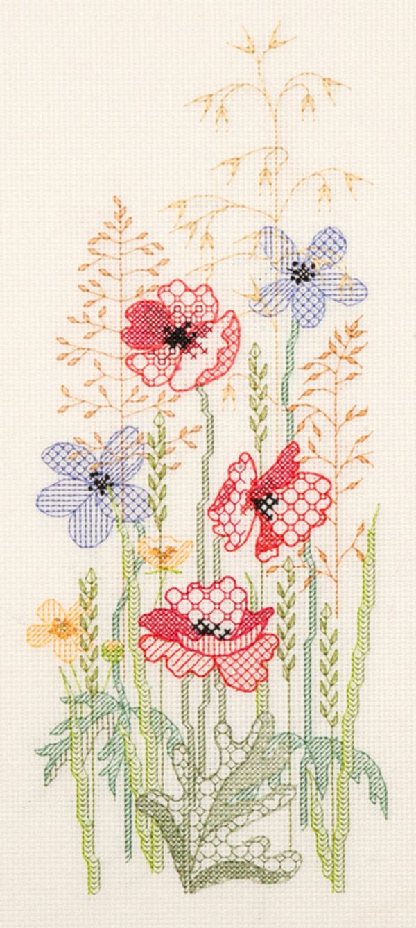 Набор для вышивания нитками Derwentwater Designs, Seasons Panel -Summer, 29х13 см