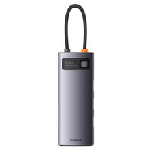USB-C Хаб Baseus Metal Gleam 6in1 (3xUSB3.0 + USB-C-PD + SD + TF/microSD)