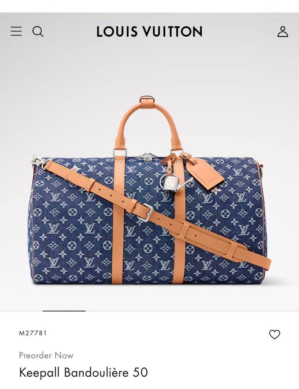 Дорожная сумка Louis Vuitton Keepall 50