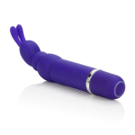 Фиолетовый вибромассажёр с зайчиком на кончике Bounding Bunny - 10,7 см. (Цвет: фиолетовый)