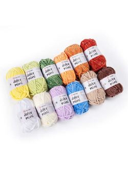 Дольче Мини (Dolce Mini) пряжа YarnArt 100%микрополиэстер 12х30г/32м набор A