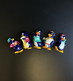 Пингвины барные, Pingo Party, Киндер-Сюрприз, Kinder, 1994 год 5 штук