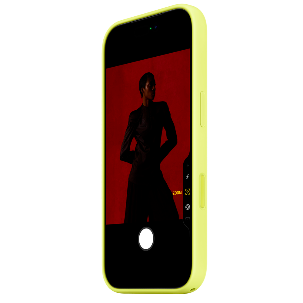 Силиконовый чехол Apple Silicone Case with MagSafe для iPhone 17 Pro Max, Neon Yellow