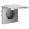 Розетка с крышкой Voltum S70 Сталь VLS040305