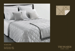 Покрывало 260х270 Trussardi Seam Line бежевое