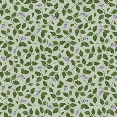 Черничная полянка на мятном. Blueberry glade on the mint background.