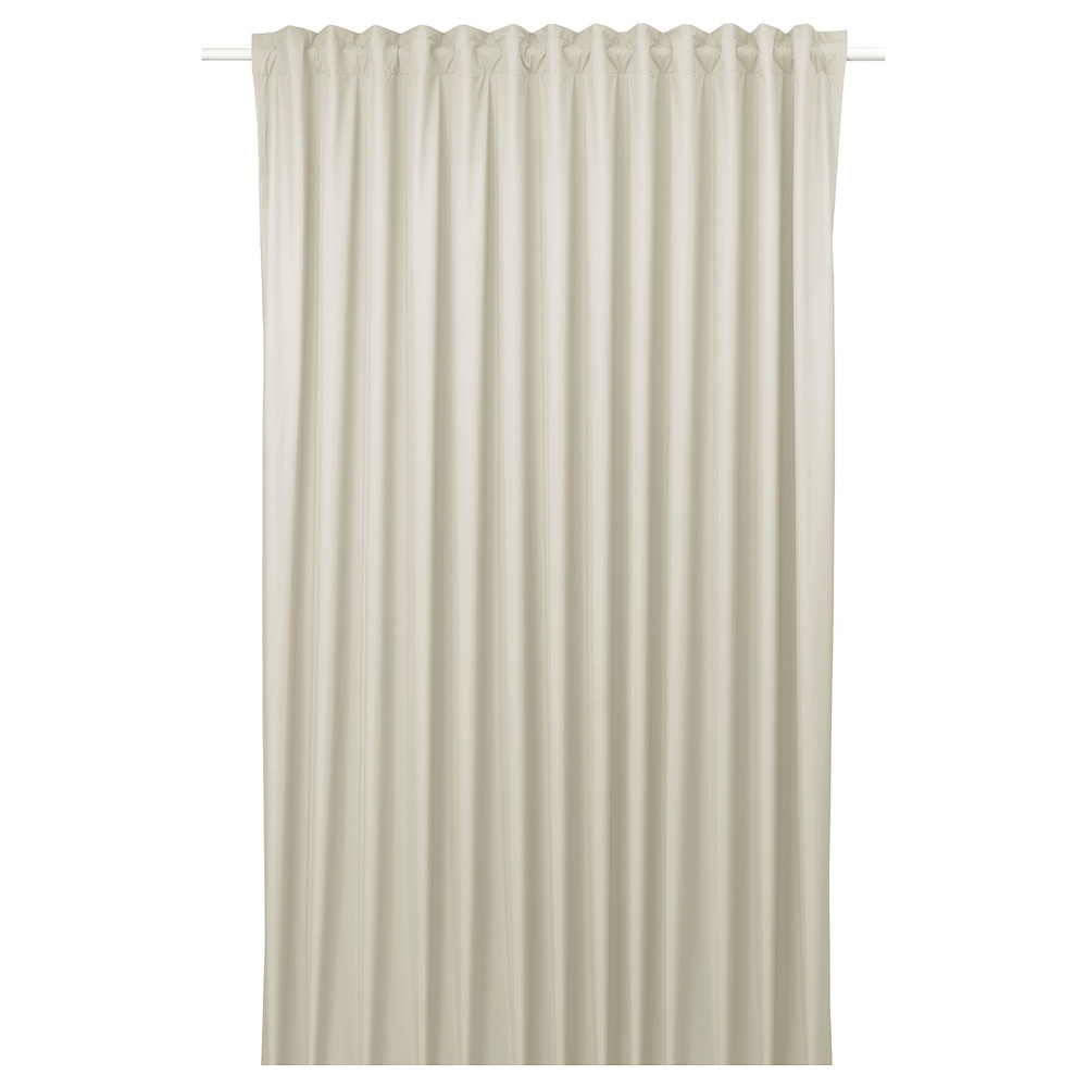 IKEA BENGTA  (ИКЕА БЕНГТА)  -  Штора блэкаут, 1 шт. - бежевый/на шторной ленте 210x300 см