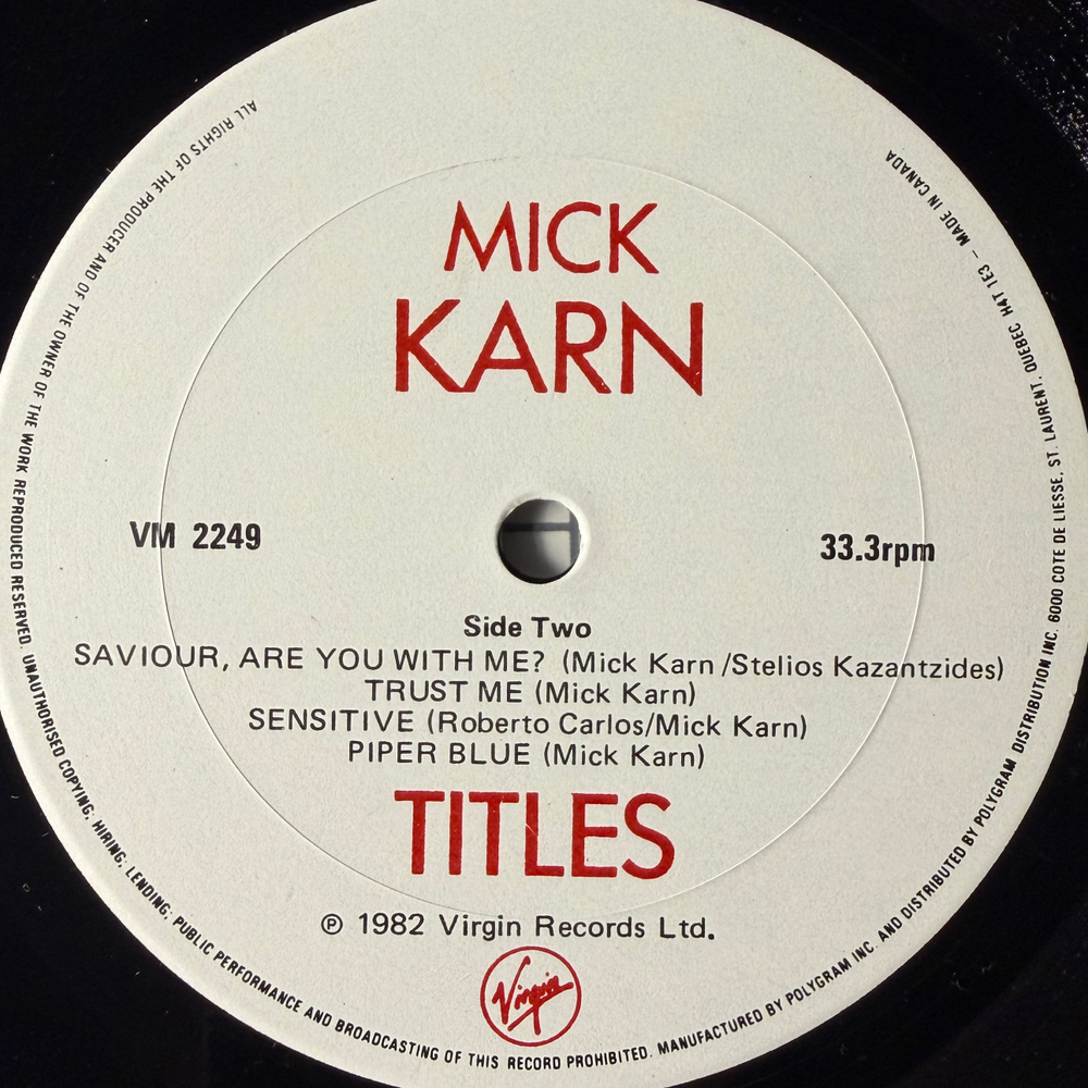 Mick Karn – Titles (Канада 1982г.) Т