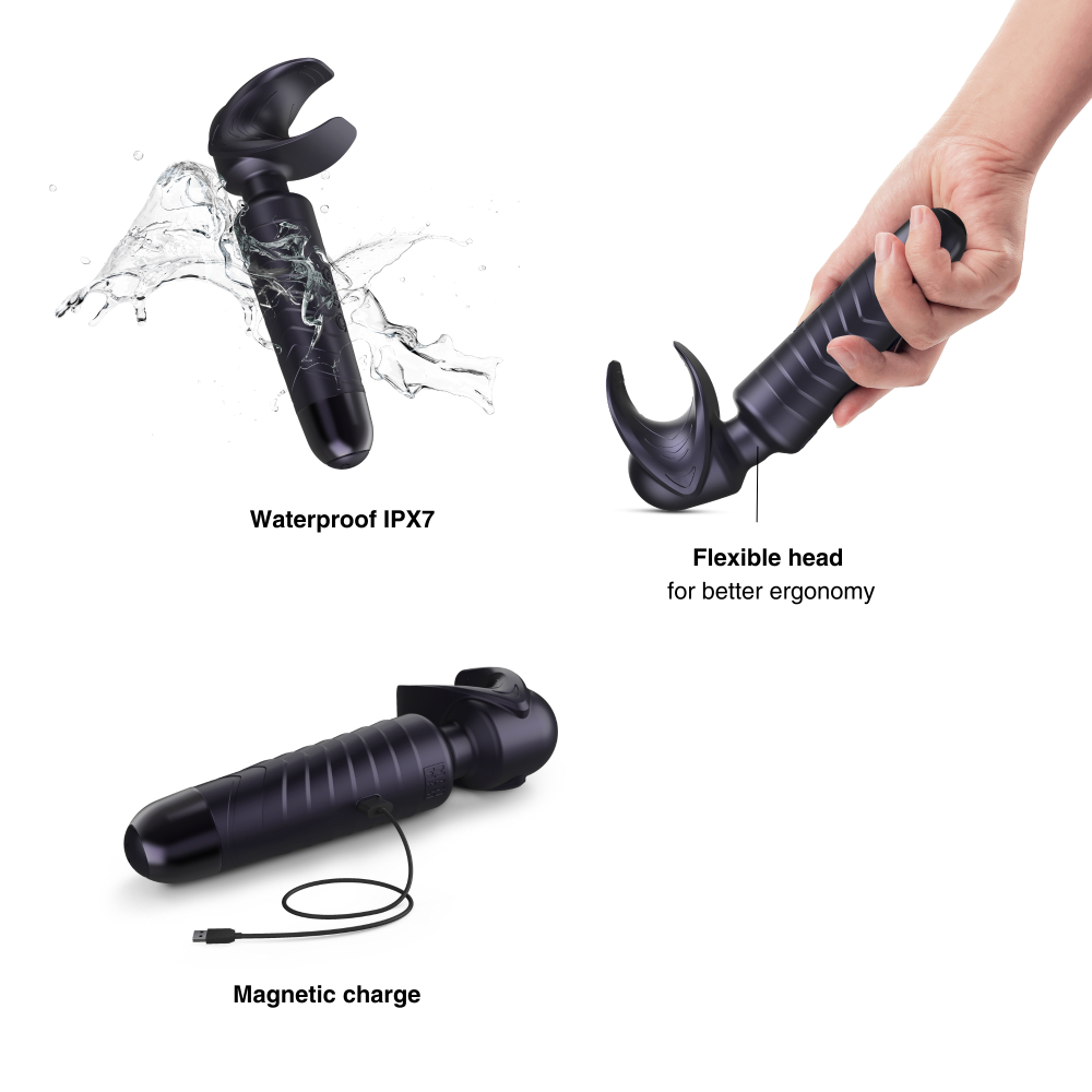 Manwan MAN.WAND EVO-BLACK PLUM - Вибромассажёр для мужчин