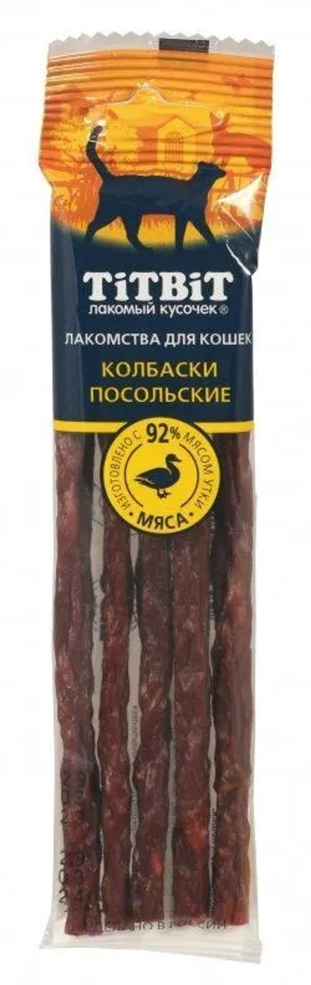 Колбаски TitBit Золотая коллекция Посольские для кошек 20 г