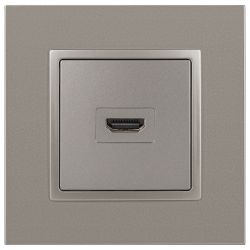 Розетка ЭРА Elegance 14-3114-16 HDMI титан | Эра Elegance