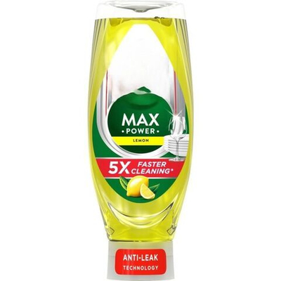 Жидкое средство для мытья посуды Max Power с ароматом лимона, 660 мл (из Финляндии)