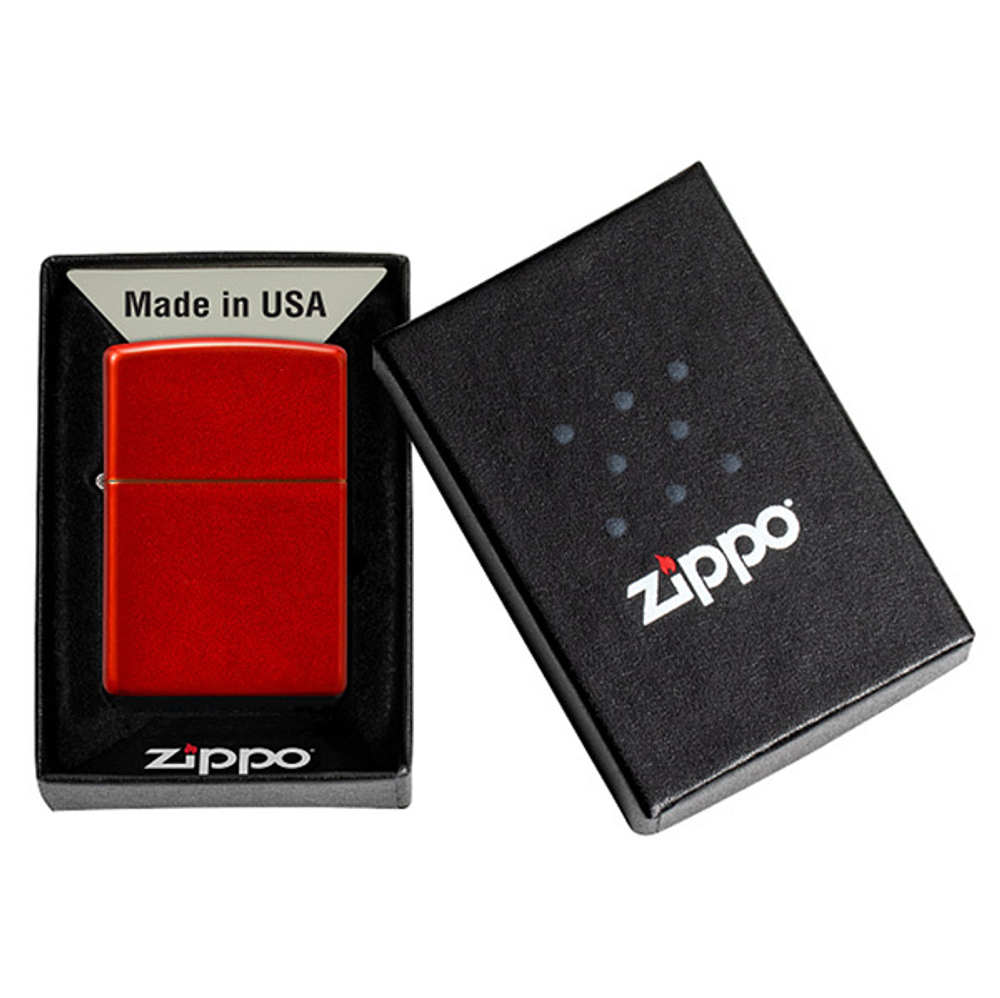 Зажигалка Zippo Classic и покрытием Metallic Red