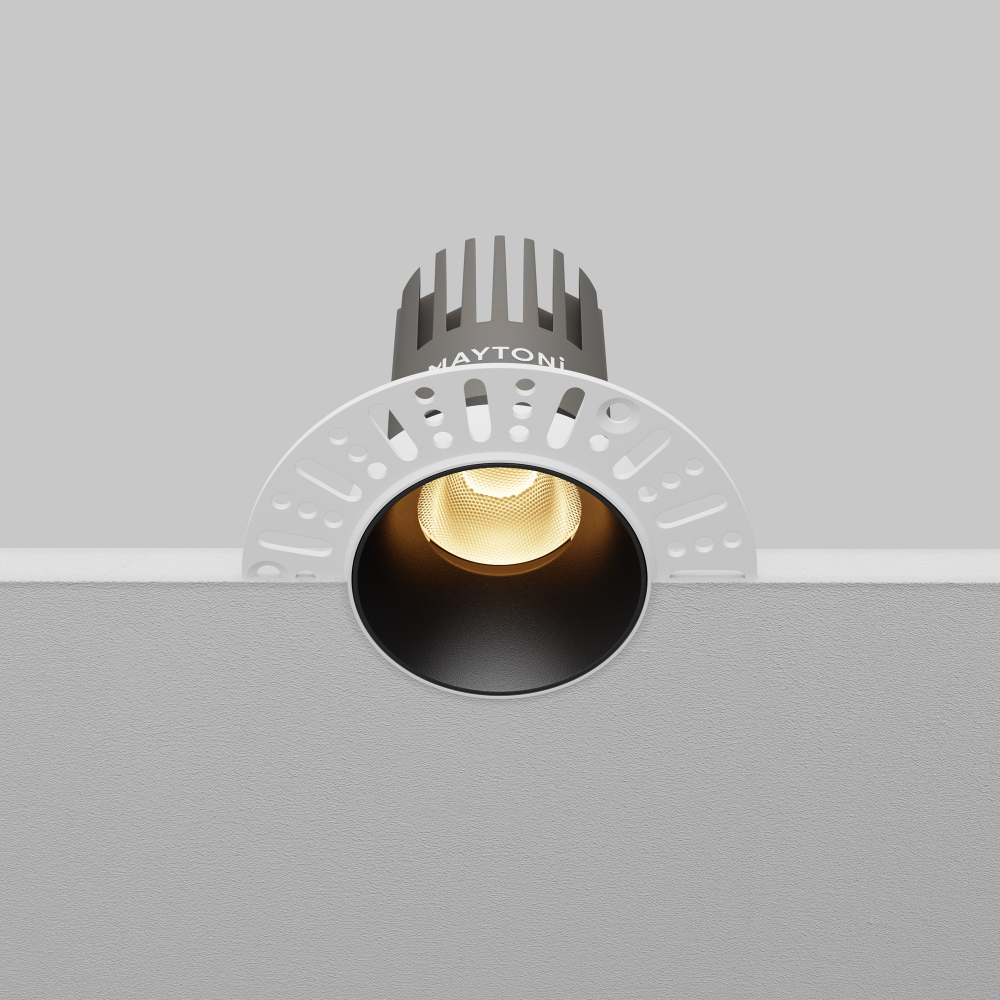 Встраиваемый светодиодный светильник Maytoni Dip DL124-10W-2.7K-TRS-B