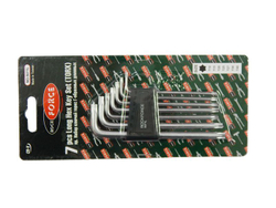 Набор ключей TORX Г-образных длинных, 7пр.(Т10,Т15,Т20,Т25,Т27,Т30,Т40) в пластиковом держателе RockForce##Rock FORCE RF-5071L