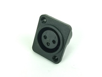 Панельный разъем XLR(мама), 3 pin
