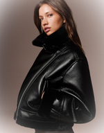 Женская укороченная двусторонняя куртка - BERSHKA