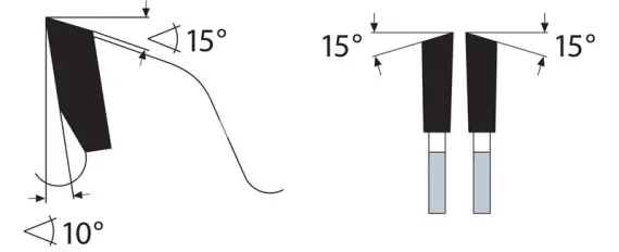 Диск пильный для резки штапика Karnasch 92×3,0/2,5×30 мм, Z=24 / 45° левый, арт. 11.1150.092.010