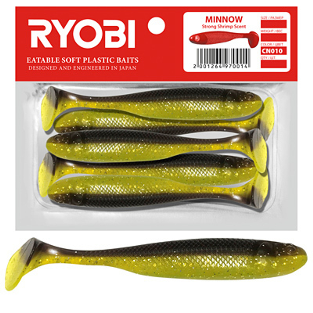 Мягкая силиконовая приманка риппер MINNOW (95mm)