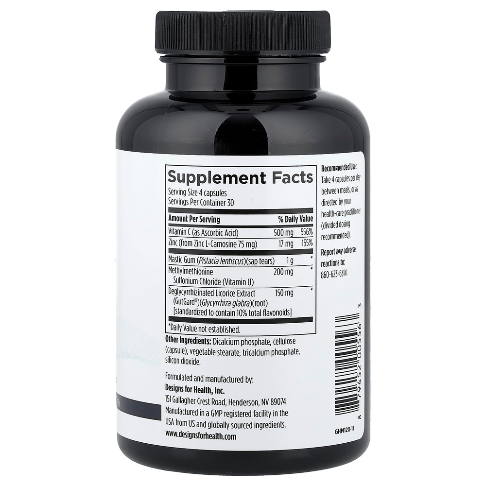 Designs For Health, GastroMend-HP™, 120 вегетарианских капсул