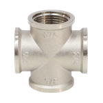 Крест латунь никель Ду 20 (3/4") ВР VALFEX VF.760.N.034