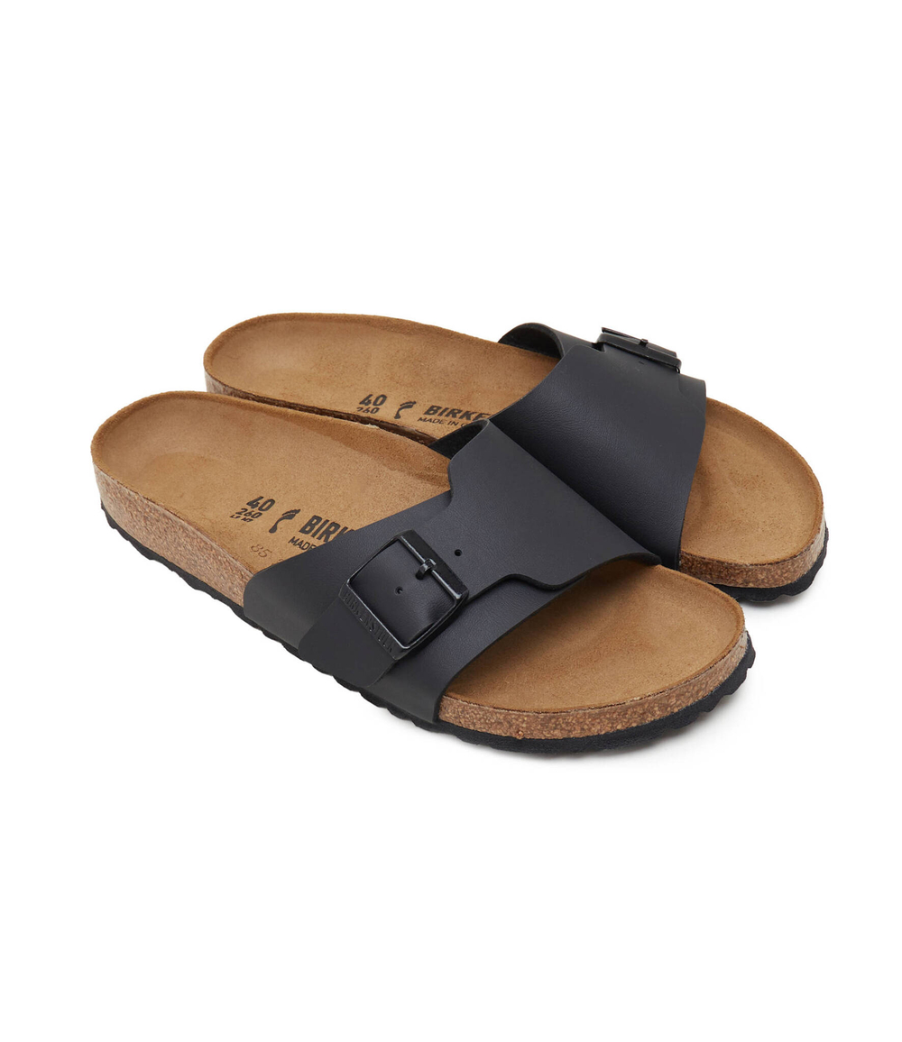 Шлепанцы кожаные catalina bf Birkenstock - черный(1026473)