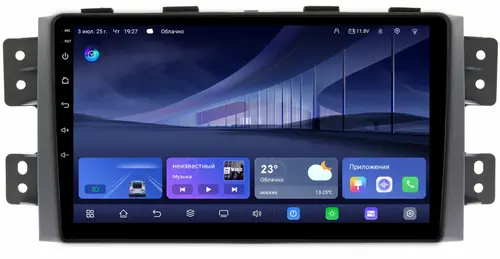 Магнитола для KIA Mohave 2008-2017 - Kuberg QLed, Android 14, TS105, Быстрейшая, CarPlay, SIM-слот