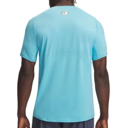 Мужская теннисная футболка Under Armour HeatGear Fitted Short Sleeve - fresco blue/black