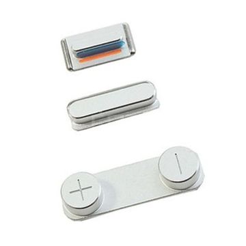 Комплект кнопок корпуса silver для iPhone 5